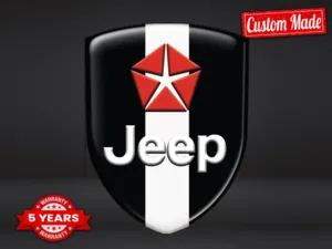 Jeep Badge Silicone Auto Pro Max Durevoli Chic Design